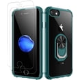 thumbnail image 1 of iPhone 7| iPhone 8 Case, [ Military Grade ] with [ Glass Screen Protector] 15ft. Drop Tested Protective Case | Kickstand | Compatible with Apple iPhone 8/ iPhone 7 -Dark Green, 1 of 5