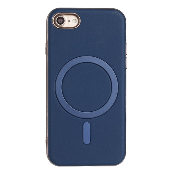 for iPhone 7 / iPhone 8 / iPhone SE 2022 & 2020 Magnetic Case PU Leather [Compatible with Mag-Safe Wireless Charging] Magnetic Cover Shockproof Lightweight Slim Anti-Scratch Phone Cover, Darkblue
