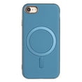 thumbnail image 1 of for iPhone 7 / iPhone 8 / iPhone SE 2022 & 2020 Strong Magnetic Case Compatible with Mag-Safe, Luxury Elegant PU Leather TPU Bumper Shockproof Protective Slim Magnetic Phone Cover, Lightblue, 1 of 6