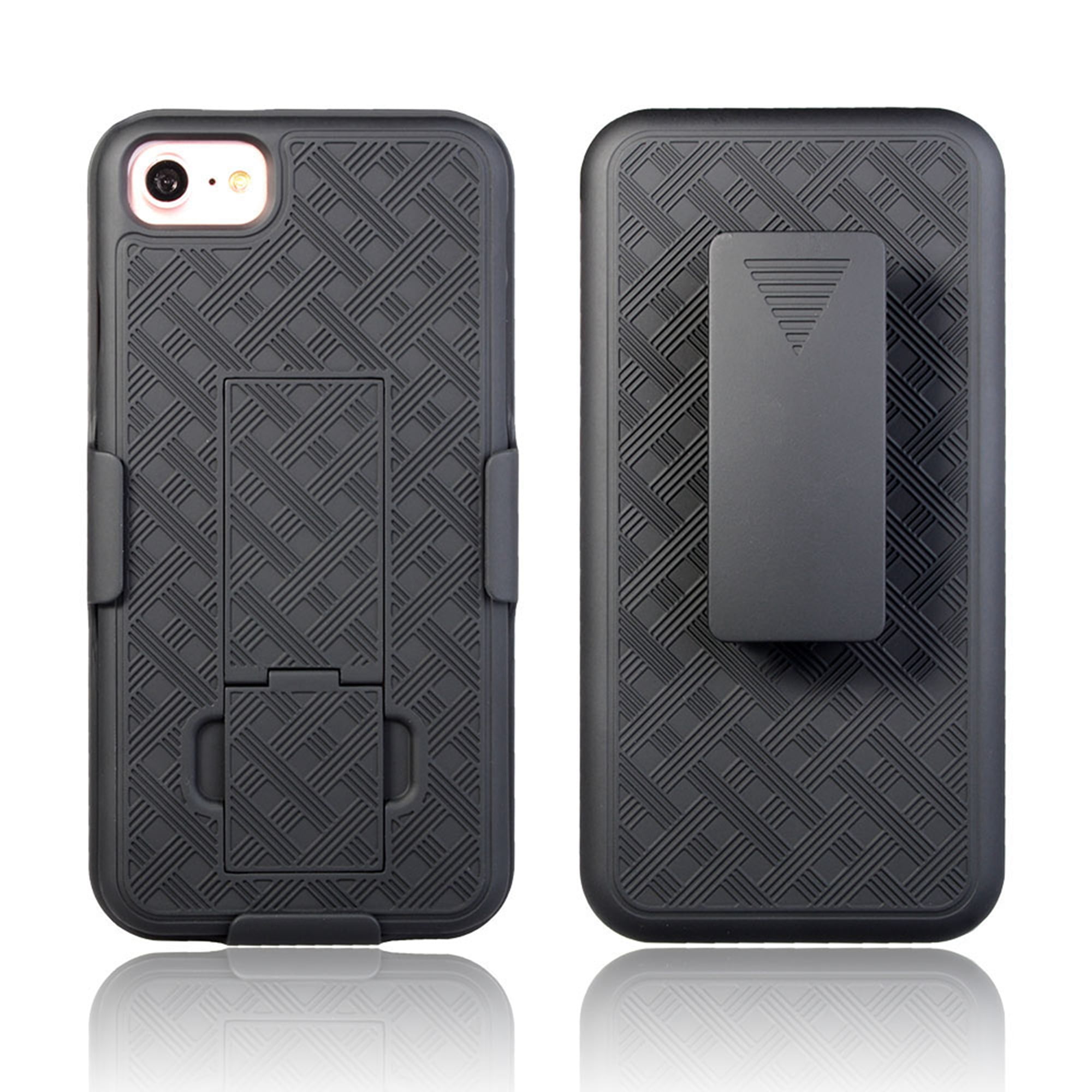 iPhone 8 7 Belt Case Clip Holster Dteck Heavy Duty Shockproof Rugged Holster Case Cover with Belt Swivel Clip and Built in Kickstand For Apple iPhone