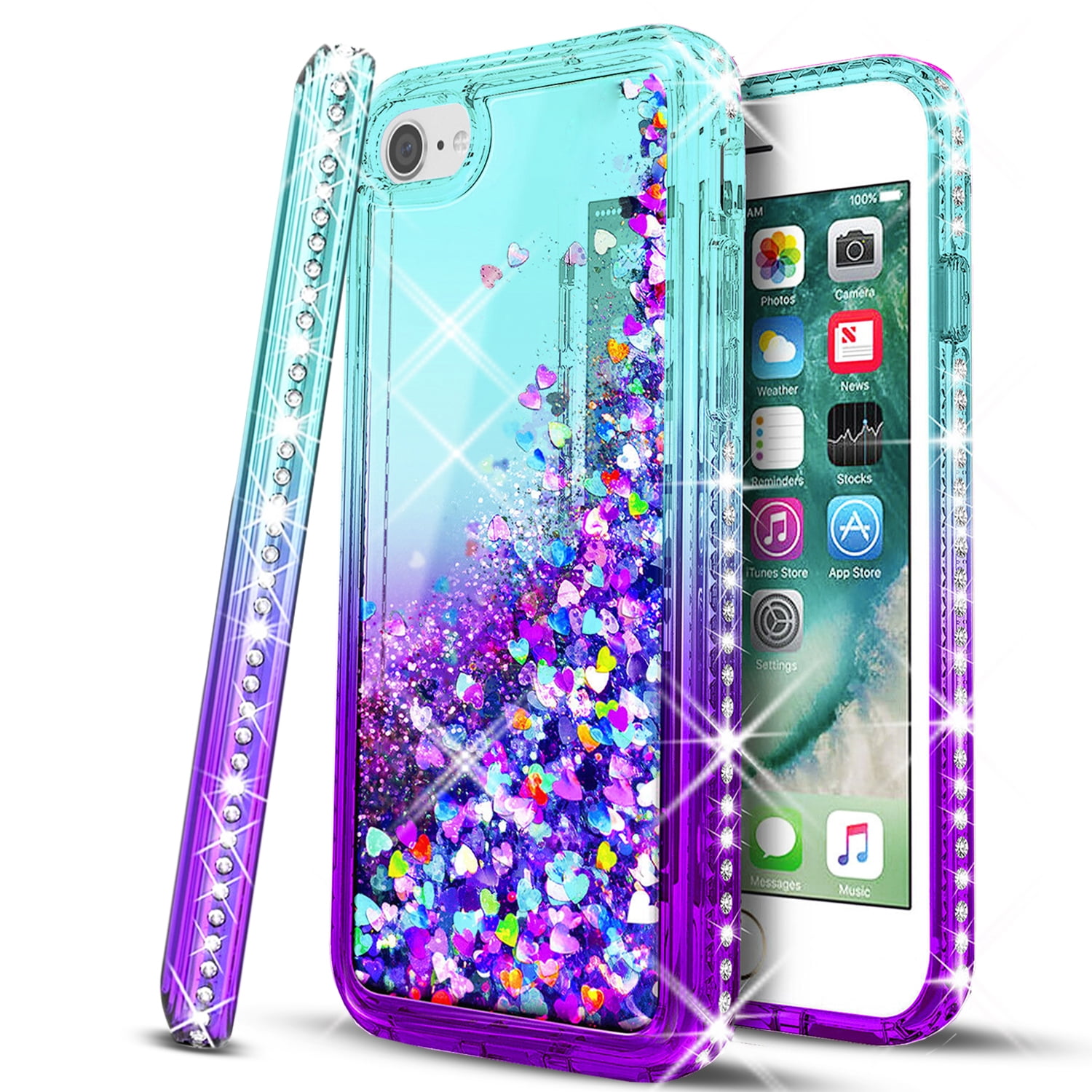 Iphone 8 plus glitter case discount