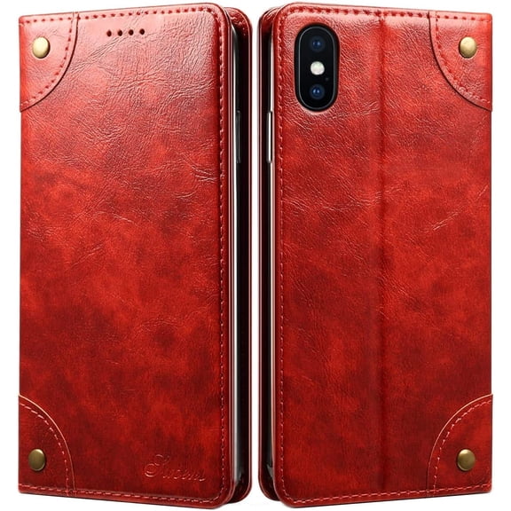 iPhone 8 Case, iPhone 7 Case, Leather Wallet Folio Case Book Design Flip Cover with Stand and ID Credit Card Slot Closure for iPhone 8/7