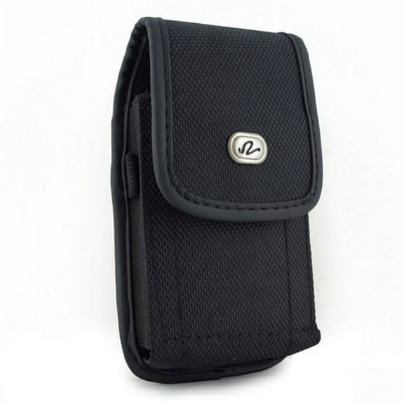 iPhone 8 Compatible Black Rugged Canvas Phone Case Cover Pouch