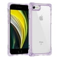 thumbnail image 1 of for iPhone 8 Plus/7 Plus Clear Case,Shockproof Soft TPU Bumper and Hard PC Back Cover,Corner Enhanced Protection,Non-Yellowing,Anti-Scratch,Drop Protection,Slim Fit For iPhone 8 Plus/7 Plus,Purple, 1 of 9