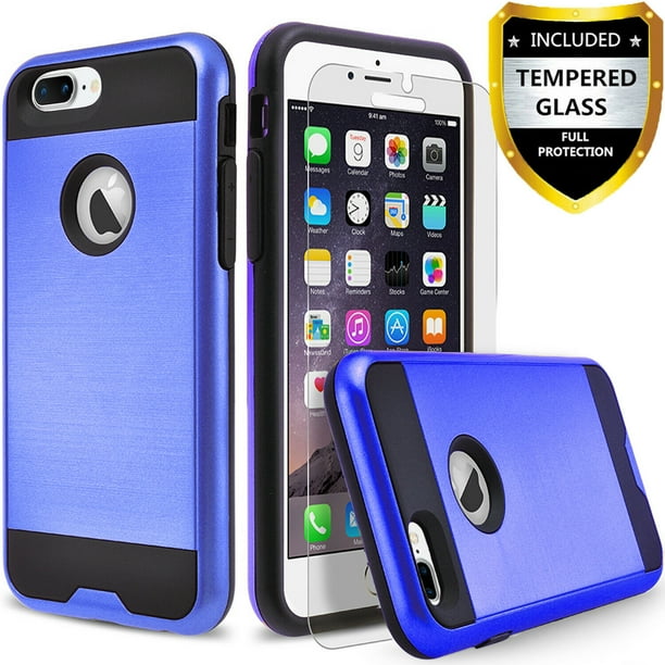 iPhone Plus Case, 2-Piece Style Hybrid Shockproof Hard Case