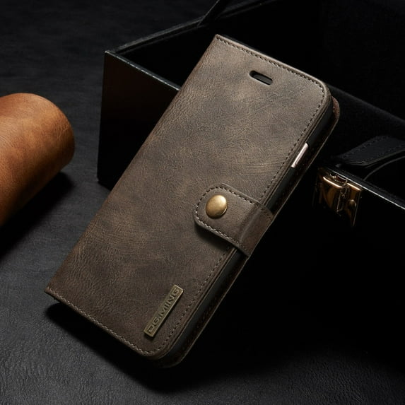 iPhone 8 Plus Case,iPhone 7 Plus Case, Mignova Slim Fit Premium Leather iPhone 8/7 Plus Wallet Case Card Slots Shockproof Folio Flip Protective Defender Cover for iPhone 8/7 Plus(Dark Brown)