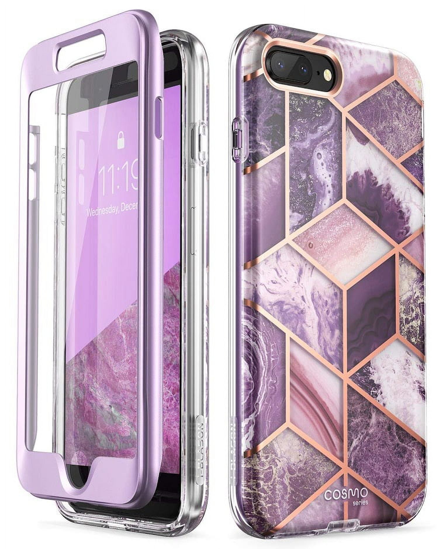 iPhone 8 Plus Case, iPhone 7 Plus Case, [Built-in Screen Protector] i ...