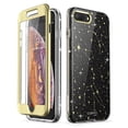 thumbnail image 1 of iPhone 8 Plus Case, iPhone 7 Plus Case, [Built-in Screen Protector] i-Blason [Cosmo] Glitter Clear Bumper Case for iPhone 8 Plus & iPhone 7 Plus(Black/Star), 1 of 6