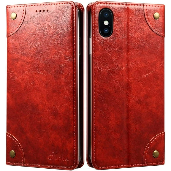 iPhone 8 Plus Case, iPhone 7 Plus Case, Leather Wallet Folio Case  Closure Flip Cover with Stand and Credit Card Slot for iPhone 8 Plus / 7 Plus