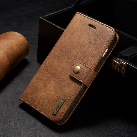 iPhone 8 Plus Case,iPhone 7 Plus Case, Mignova Slim Fit Premium Leather iPhone 8/7 Plus Wallet Case Card Slots Shockproof Folio Flip Protective Defender Cover for iPhone 8/7 Plus(light Brown)