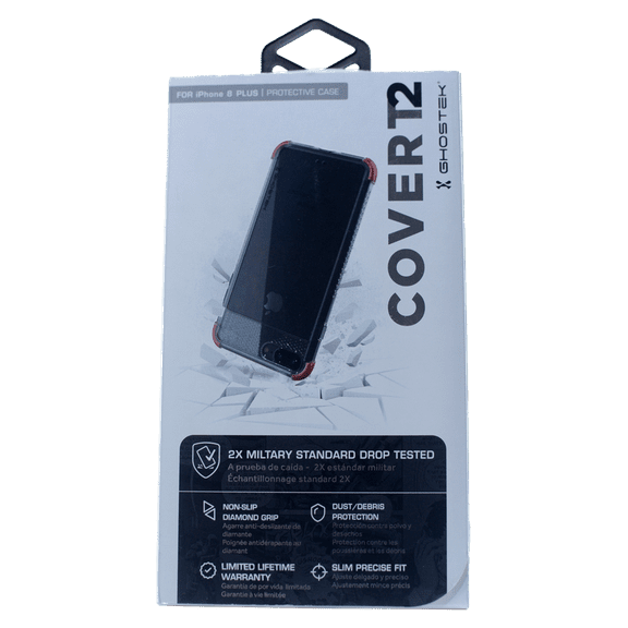 iPhone 8 Plus Clear Case for Apple iPhone 7 Plus Ghostek Covert (black)