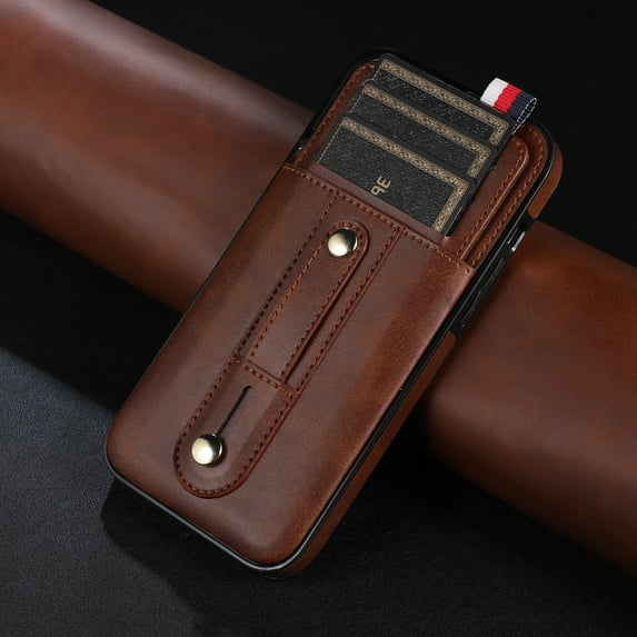 iPhone 8 Plus Wallet Case, iPhone 7 Case, Dteck Soft PU Leather Credit Card Holder Shockproof Protective Case for iPhone 8 Plus/7 Plus,Brown