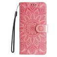 thumbnail image 1 of iPhone 8 Plus Wallet Case, iPhone 7 Plus Case, Dteck Embossed Flower PU Leather Flip Stand Case Cover With Hand Strap [Built-in Card Slots] For Apple iPhone 8 Plus/ 7 Plus, Rosegold, 1 of 9