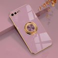 thumbnail image 1 of for iPhone 8 Plus/iPhone 7 Plus Case with Ring Holder, 360 Rotatable Magnetic Kickstand Support Car Mount Slim Shockproof for Women Men Protective Phone Case 5.5", Purple/Gold, 1 of 8