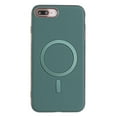 thumbnail image 1 of for iPhone 8 Plus / iPhone 7 Plus Magnetic Case PU Leather [Compatible with Mag-Safe Wireless Charging] Magnetic Cover Shockproof Lightweight Slim Anti-Scratch Phone Cover, Green, 1 of 6