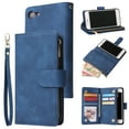 thumbnail image 1 of iPhone 8 Wallet Case, iPhone 7 Case, Dteck Soft Leather Zipper Wallet Case Magnetic Buckle Horizontal Flip Cover with 5 Card Slots/Photo Pocks For Apple iPhone 8 /iPhone 7 4.7 inch, Blue, 1 of 8