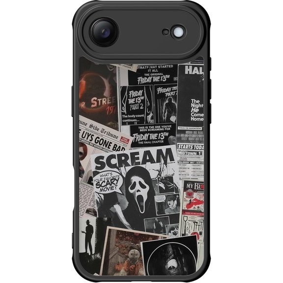 for iPhone Air Case Cute, Aesthetic Floral Hard Shell, Compatible with Magsafe, Trendy Unique Cool Retro Western Coquette Protective Slim Phone Cover for Women Girls, Scream