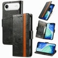 thumbnail image 1 of For iPhone Air Leather Phone Case Wallet Folio Flip Cover Casual Business, [RFID Blocking] Multi Hidden Anti-theft Card Holder Cash Slot, Side Magnetic Buckle, Stand Support,Black,For iPhone Air, 1 of 6