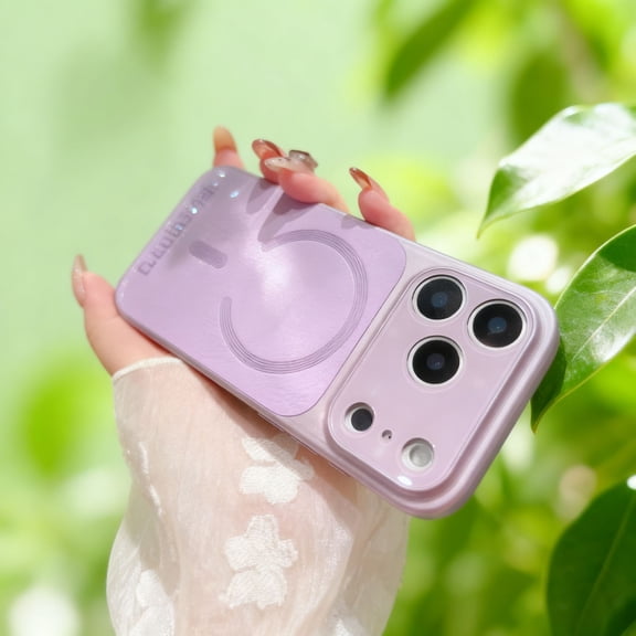 For iPhone Air Magnetic Phone Case,Compatible with Mag-Safe,Anti-Scratch PU Leather Texture Back Design,Ultra Slim Shockproof Drop Protection,Rugged Durable Thin Fit Phone Case,Purple