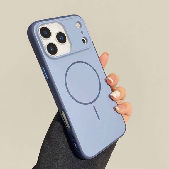 For iPhone Air Phone Case,Compatible with Mag-Safe,Matte Shockproof Anti-Fingerprint Ultra Slim Anti-Scratch Anti-fall Drop Protection,Rugged Durable Thin Fit Phone Case Cover,Blue
