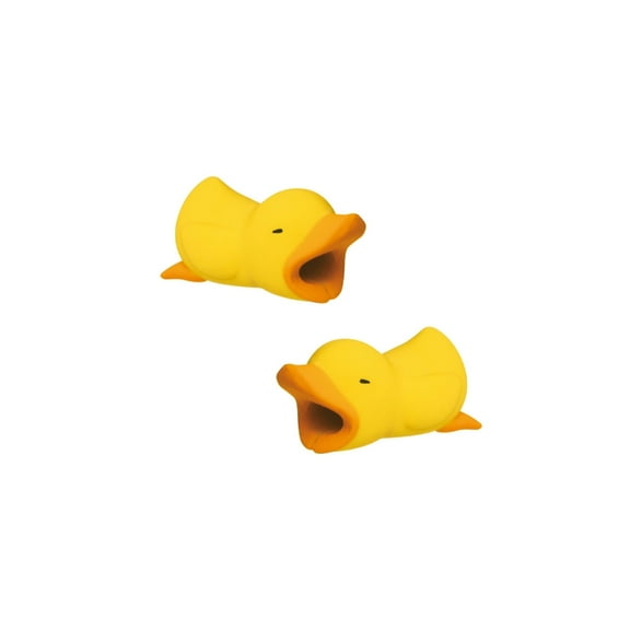 iPhone & Android Cable Protectors Animal Biters - 2pk Ducky
