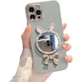 for iPhone Case,3D Bow Glitter Diamond Mirror Makeup Bling