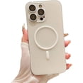 thumbnail image 1 of for iPhone Case,[Compatible with MagSafe] Cute Luminous Fluorescence Slim Camera Lens Protection Soft Silicone Shockproof Cover Phone Case (White,iPhone 13 Pro), 1 of 6