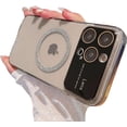 thumbnail image 1 of for iPhone Case,[Compatible with MagSafe] Glitter Bling Sparkly Large Window Camera Lens Protection Translucent Soft Shockproof Phone Case (Black,iPhone 15), 1 of 5