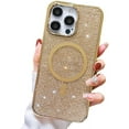 thumbnail image 1 of for iPhone Case,[Compatible with MagSafe] Glitter Crystal Diamend Rhinestone Sparkle Sparkly Bumper Camera Lens Protection Soft Shockproof Phone Case (Black,iPhone 14 Pro Max), 1 of 6
