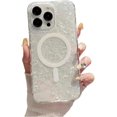 thumbnail image 1 of for iPhone Case,[Compatible with MagSafe] Glitter Pearly Shell Pattern Clear Silicone Full Body Protection Soft Shockproof Cover Phone Case (iPhone 14 Pro Max,Winte), 1 of 6