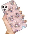 thumbnail image 1 of for iPhone Case,Luxury Crystal Diamend Rhinestone 3D Love Heart Pearl Pattern Bumper Camera Lens Protection Soft Shockproof Phone Case (Pink,iPhone 12 Pro Max), 1 of 6