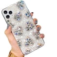 thumbnail image 1 of for iPhone Case,Luxury Crystal Diamend Rhinestone 3D Love Heart Pearl Pattern Bumper Camera Lens Protection Soft Shockproof Phone Case (White,iPhone 15 Pro Max), 1 of 5