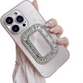 thumbnail image 1 of for iPhone Case,Luxury ElectroPlated with  Crystal Diamend Rhinestone Sparkle Sparkly Silicone Camera Lens Protection Soft Shockproof Phone Case (Gold,iPhone 11), 1 of 6