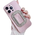 thumbnail image 1 of for iPhone Case,Luxury ElectroPlated with  Crystal Diamend Rhinestone Sparkle Sparkly Silicone Camera Lens Protection Soft Shockproof Phone Case (Pink,iPhone 11 Pro Max), 1 of 5