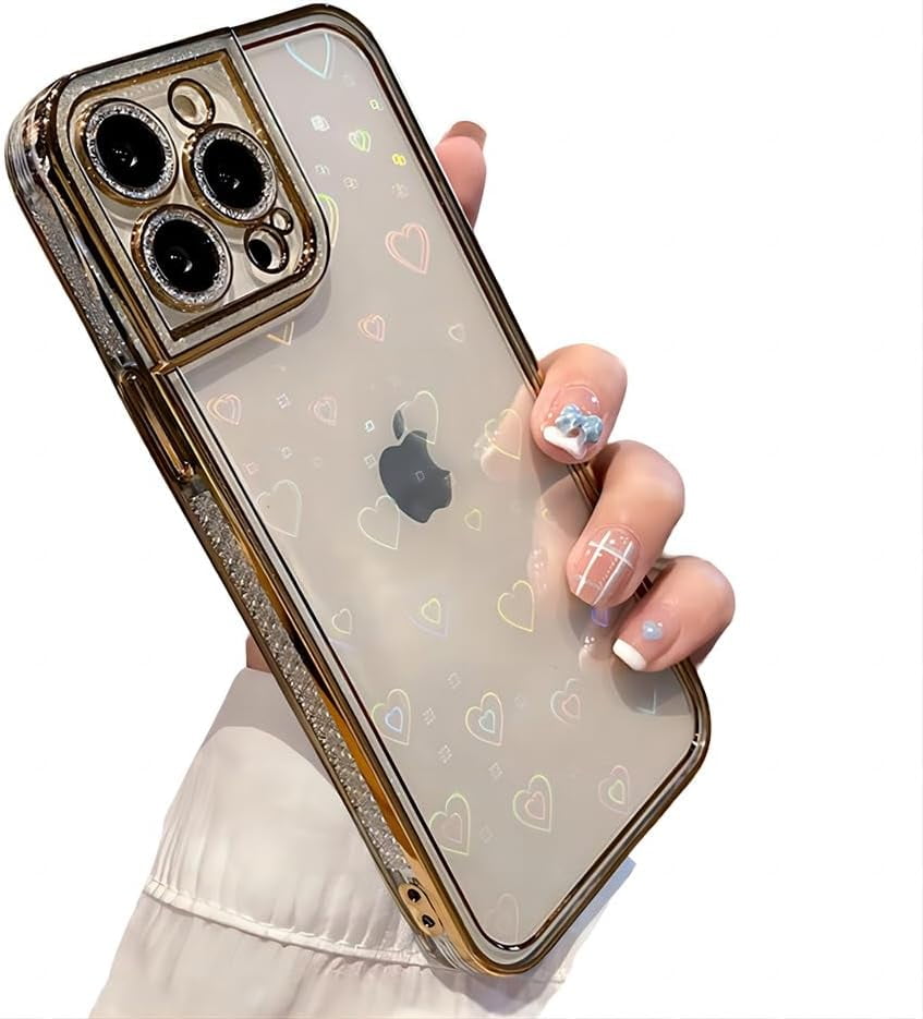 for iPhone Case,Luxury ElectroPlated Glitter Sparkle Sparkly Rhinestone