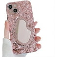 thumbnail image 1 of for iPhone Case,Luxury ElectroPlated Water Ripple Pattern with Diamend Mirror Silicone Camera Lens Protection Soft Shockproof Phone Case (Rose Gold,iPhone 11 Pro Max), 1 of 6