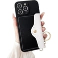 thumbnail image 1 of for iPhone Case,PU Leather Kickstand Card Holder Slots with Ring Holder Bumper Camera Lens Protection Soft Shockproof Phone Case (Black,iPhone 13 Pro Max), 1 of 6