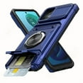 thumbnail image 1 of for iPhone Case Wallet with Card Holder [Store 2 Cards] + 360° Magnetic Ring Kickstand Dual Layer Heavy Duty Shockproof Wallet Phone Case for iPhone for Men Women, 1 of 5