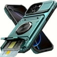 thumbnail image 1 of for iPhone Case Wallet with Card Holder [Store 2 Cards] + 360° Magnetic Ring Kickstand Dual Layer Heavy Duty Shockproof Wallet Phone Case for iPhone for Men Women, 1 of 5