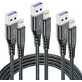 iPhone Charger 10 ft, [3 Pack] Extra Long Lightning Cable 10 Foot