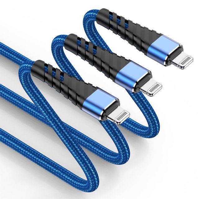 iPhone Charger 10FT,Lightning Cable 10 Foot,3 Pack Long Braided,10 feet