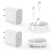 iPhone Charger 2PCS 20W Changer with 2-Pack 6ft [Apple MFi Certified] Lightning Cable Compatible with iPhone 14/13/12/11/XS/XS Max