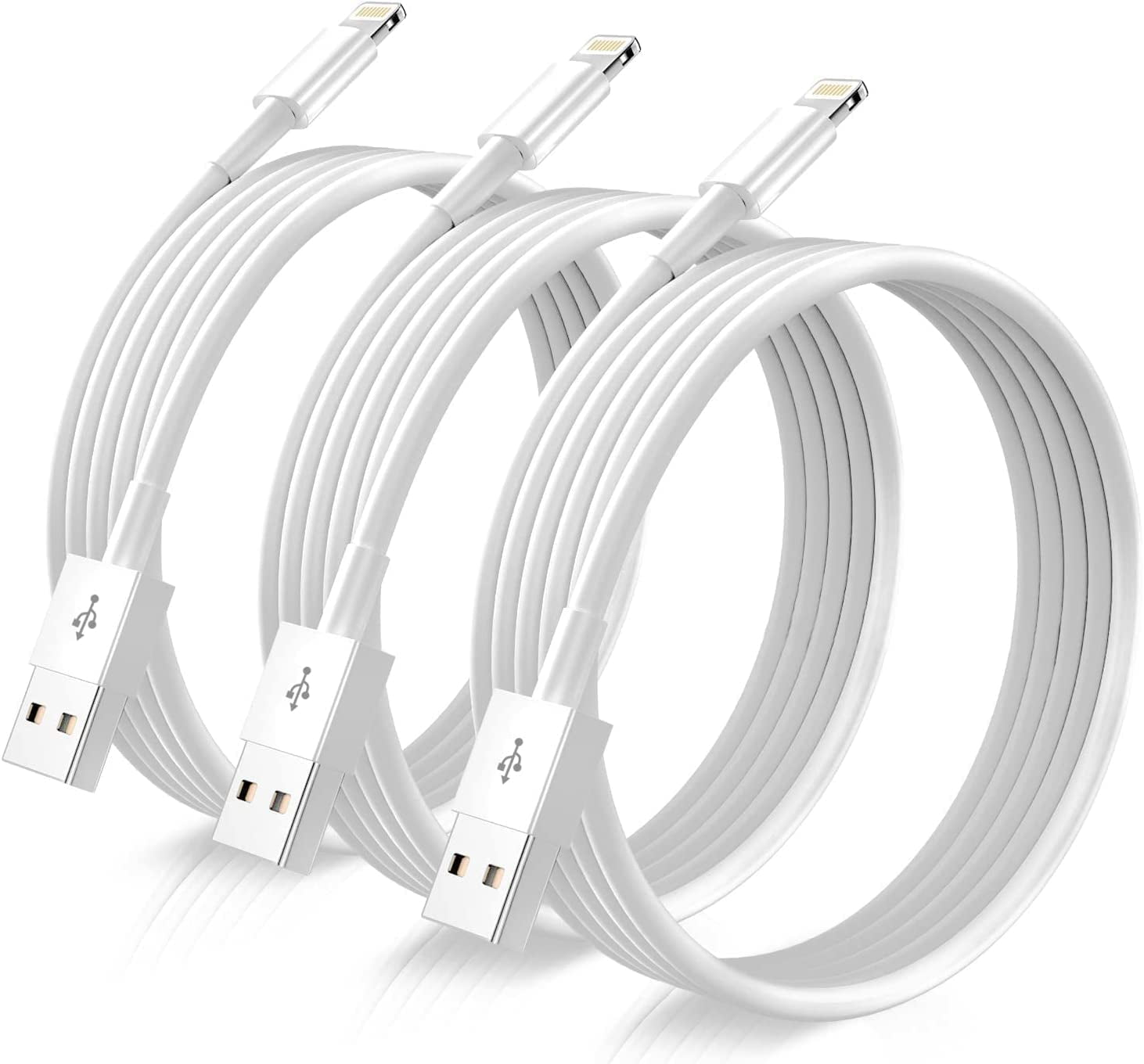 iPhone Charger, 3 Pack 6FT Apple Charging Cord, Fast Charging Lightning