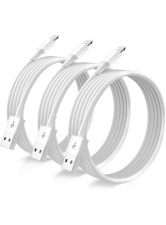 iPhone Charger, 3 Pack 6FT Apple Charging Cord, Fast Charging Lightning Cable Compatible with iPhone 14/13/12/11/Pro, iPad, White