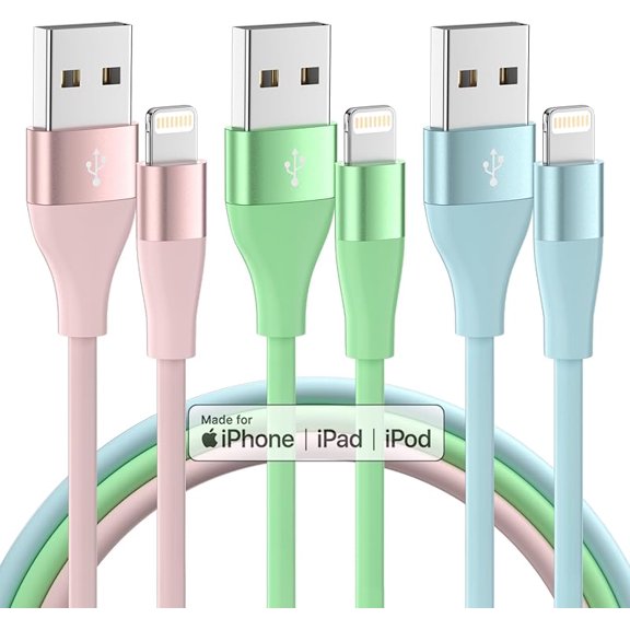 iPhone Charger 3Pack 10 FT Apple MFi Certified Lightning Cable Fast Charging iPhone Charger Cord Compatible with iPhone 14 13 12 11 Pro Max XR XS X 8 7 6 Plus SE iPad and More