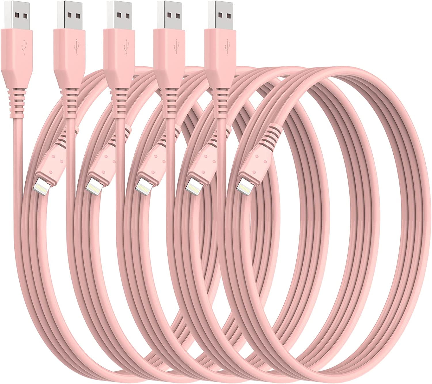 iPhone Charger, 5Pack 6ft Fast Charging Lightning Cable Compatible with