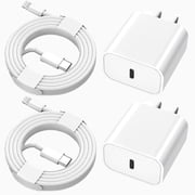 iPhone Charger 6 FT iPhone Charger Fast Charging 2-Pack 20W USB C Wall Charger with USB C iPhone Charger Cord Compatible with iPhone 14/14Pro Max/iPhone 13/13Pro/12/12 Pro/11/iPad pro