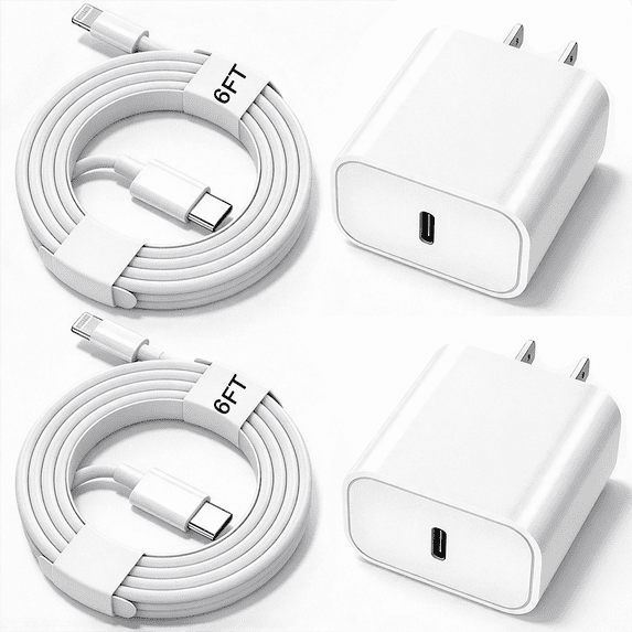 iPhone Charger 6 FT iPhone Charger Fast Charging 2-Pack 20W USB C Wall Charger with USB C iPhone Charger Cord Compatible with iPhone 14/14Pro Max/iPhone 13/13Pro/12/12 Pro/11/iPad pro