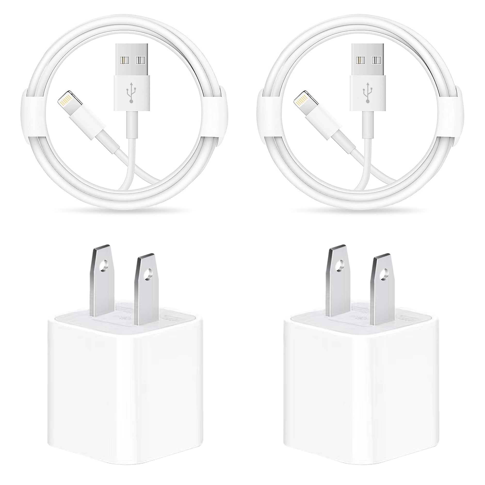 iPhone ChargerApple MFi Certified2Pack USB Wall Charger Block and