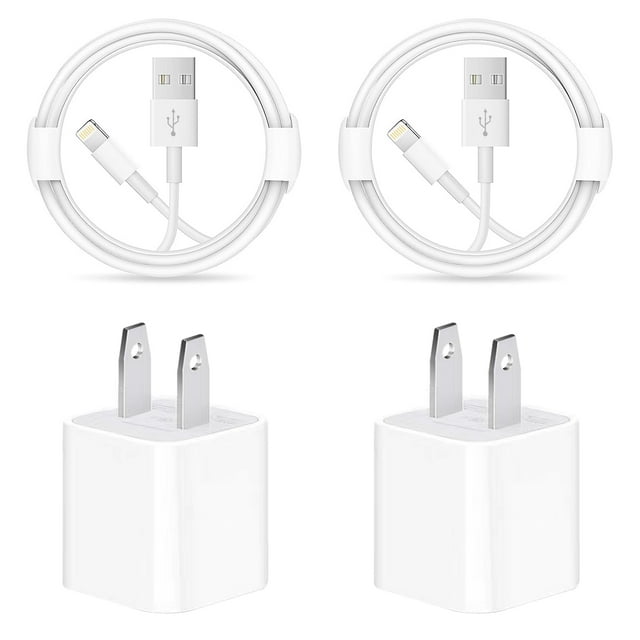 iPhone ChargerApple MFi Certified2Pack USB Wall Charger Block and